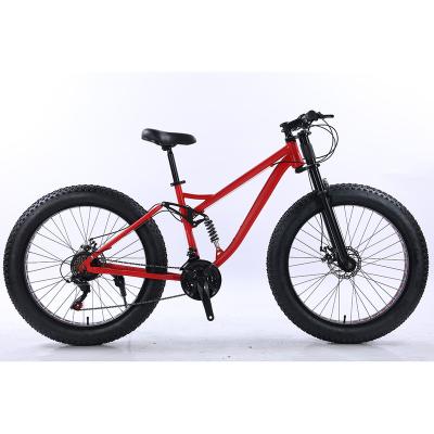 China SHIMANO 21 Tire SHIMANO 21 Inch 4.0 Leg 26 Alloy Crown Snow Bike Full Fat Speed ​​Steel External Suspension for sale