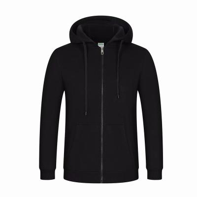 China anti-wrinkle 8022 dutch hoodie slim zipper sports casual solid-color cotton hoodie can be customized logo for sale