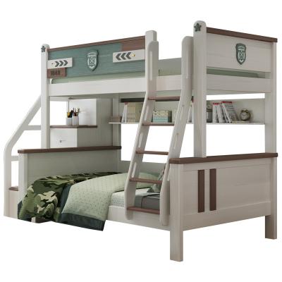 China Double All Modern Nordic Solid Wood Double Bedroom Furniture For Kids Bunk Bed for sale