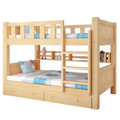 China All Solid Wood All Solid Pine Wood Children's Bed And Adult's Bed Furniture Modern Bunk Bed for sale