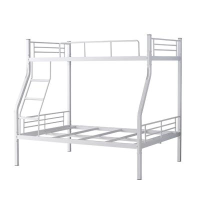 China Cheap High Low Double Bed Multi Function Iron Frame Bed Apartment Loft Type Bunk Bed for sale