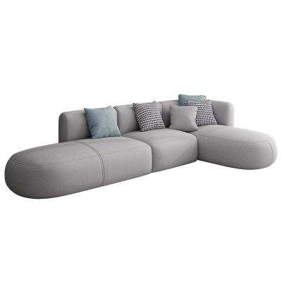 China Comfortable furniture living room set designer tech fabric modrn lightweight luxury fabric sofa for sale