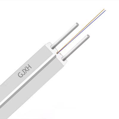 中国 HXCOWO GJXH FTTH Communication Drop Fiber Optic Cable White Black Custom Length 販売のため