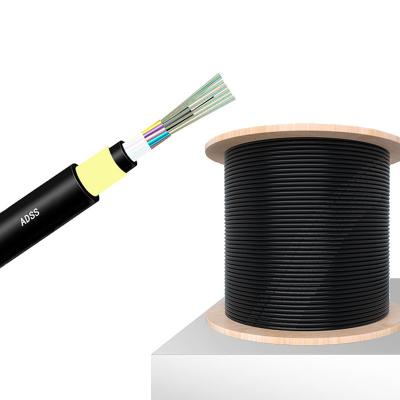 Cina Single Mode ADSS Fiber Cable G657A Outdoor Self Supporting Aerial Fiber Cable in vendita