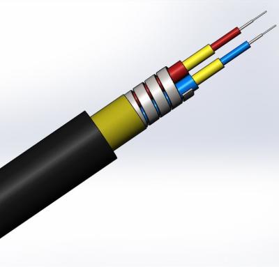 Cina SM LC SC FC CPRI Waterproof FTTA Jumper Armored Fiber Optic Cable 7.0mm 2C 4C in vendita