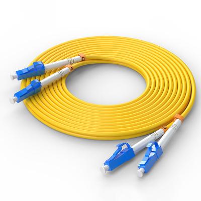 China Single Mode LC/UPC-LC/UPC FTTH Duplex Fiber Optic Cable Patch for Customized Colors for sale