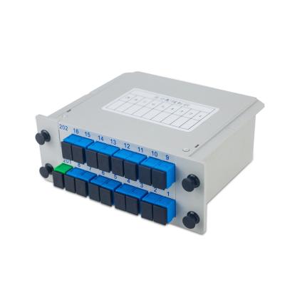 China White FTTH PLC Splitter In SC APC/UPC Fiber Optic LGX Cassette Splitter 1x4 8 16 32 for sale