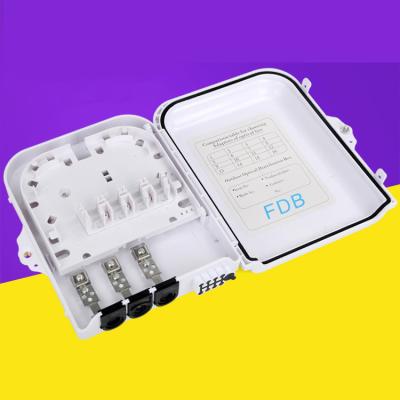 Chine PC/ABS 8 Core Optical Fiber Terminal Box Wall Mounted Outdoor Fiber Termination Box à vendre