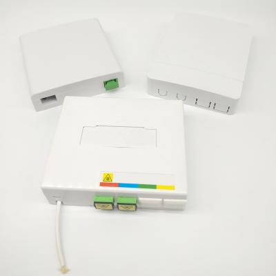 Китай 2 Port Ftth Fiber Optic Termination Box SC/APC Adapter Fiber Termination Boxes продается