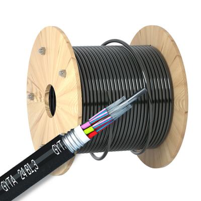 China Customized Outdoor Armored Fiber Optic Cable Single Mode PVC LSZH LSOH PE HDPE Jacket for sale