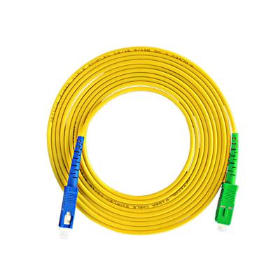 China 2.0mm 3.0mm Single Mode Fiber Patch Cord SC SC APC UPC Fiber Jumper for sale