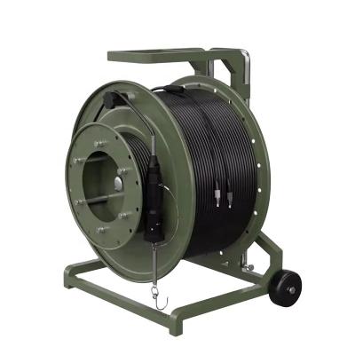 China Military Grade Tfoca Fiber Optic Cable Tactical Fiber Reel For Harsh Environments for sale