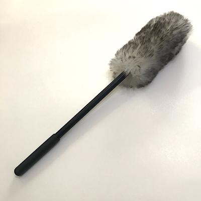 China Easy And Effective Leather Wheel Wool Brush Sheep Duster For Car Cleaning for sale