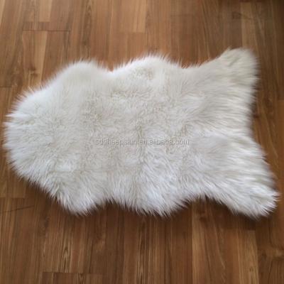 China Small Faux Sheepskin Anti-Slip Rug 2.5' x 3' - Shaggy White Faux Fur Sheep Skin Rug for sale