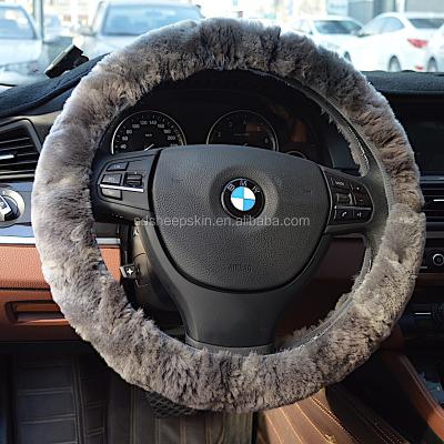 China Warm Wholesale Sheepskin Car Wheel Cover Winter Car Accessories for sale