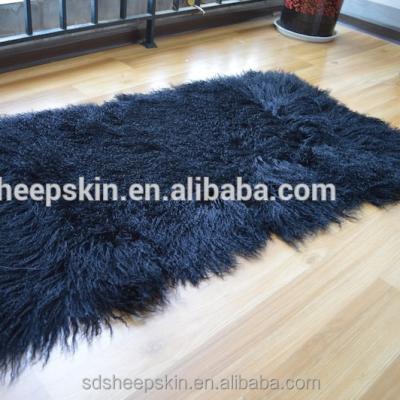 China Tibetan Nature Lamb Fur Sheep And Goat Skin Blanket for sale