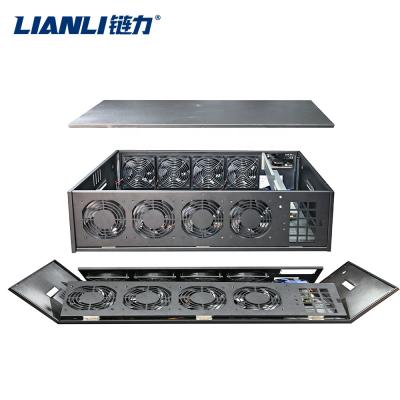 China With fan high efficiency gpu case 8 gpu server case less shipping cost 8 gpu server case for ti 1080ti 1660s 1050 3070 3080 for sale