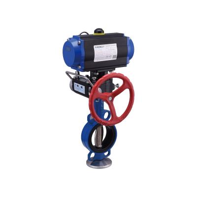 China Fluid Control Seal Pneumatic Soft Butterfly Valve for sale