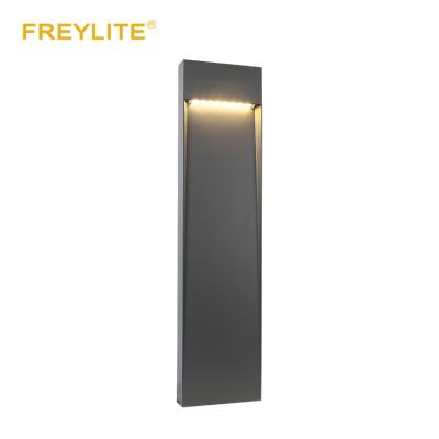 China Cast aluminum housing FREYLITE high brightness square light waterproof ip65 lawn 8w led bollard light for sale