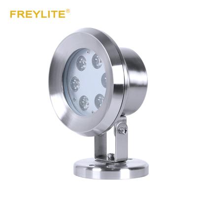 China High brightness long life FREYLITE made of thickened tempered glass IP65 outdoor waterproof RGB 9w led underwater light for sale