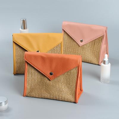 China Wholesale Durable Portable Word Makeup Bag Transparent Large Capacity Envelope Bag Handbag for sale