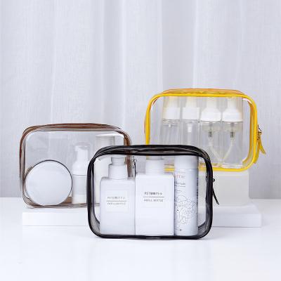 China Makeup Bag Transparent Travel Fashion Zipper Bag Cleaning Makeup Bag for sale