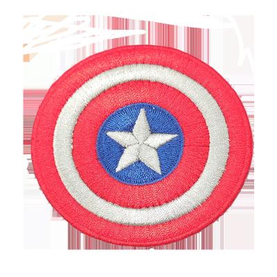 China 3D Round Iron Embroidery High Density Clothing Patch Wholesale Price Customization for sale