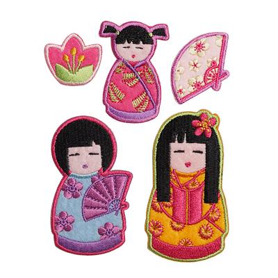 China Handmade butterfly embroidery logo embroidery patch patch embroidery badge sewn on clothes for sale