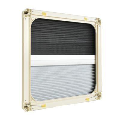 China Jishun Strip Customized 500*900mm RV Accessories Anti-Mosquito RV Window Caravan Window Interior Pleated Interior Window Shutters for sale