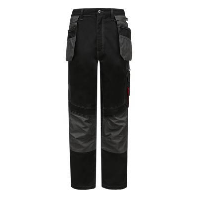 China Reflective Mens Sustainable Cotton Polyester Six Pockets Cargo Work Pants With Knee Pad for sale