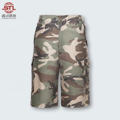 China Breathable Wholesale Custom Cotton Safety Work Wear Industry Cargo Camouflage Summer Shorts With Multi Pockets for sale