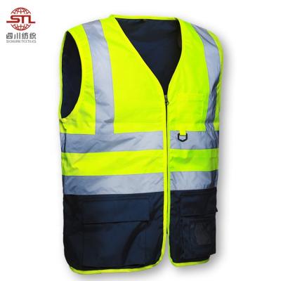 China Wholesale Custom High Visibility Green Hi Vis Traffic Construction Reflective Safety Vest for sale