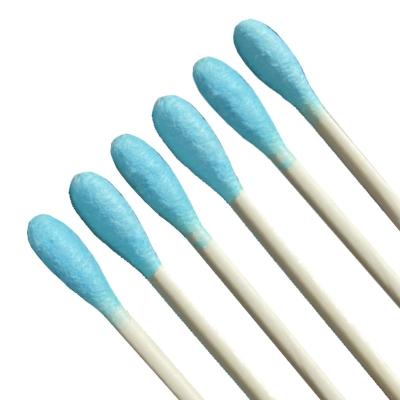 China beauty & personal care/disposable blue head adult paper/per house admitted quantity customization health care paste lined head cotton swabs for sale