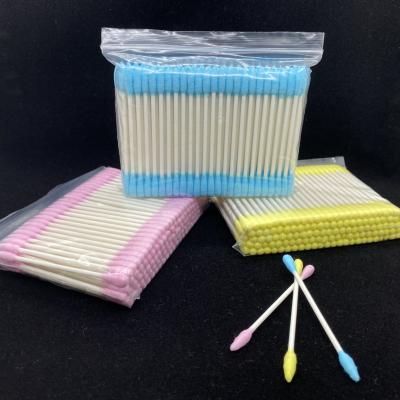 China beauty & Colorful Personal Care/100% Disposable/Home Stick Certification Paper Cotton Ear Degreasing Swabs for sale