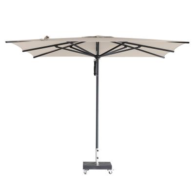 China 3x3M High Quality Modern Luxury Outdoor Commercial Aluminum Patio Umbrellas Outdoor Parasol Umbrella 50.8mm Pole for sale