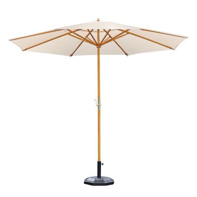 China Modern 3m Wooden Outdoor Garden Umbrella Beach Sun Umbrella Garden Patio Patio Umbrella Wooden Parasol For Backyard for sale