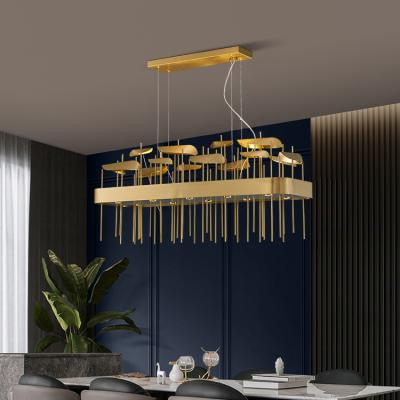 China Modern Post Morden Ceiling Around Light Home Decoration For Bathroom Luxury Stainless Steel LED Chandelier for sale