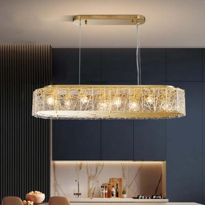 China Modern Rohs Certificated Modern Hanging Chandelier Lobby LED Home Lighting Luxury Hotel Glass Chandelier for sale