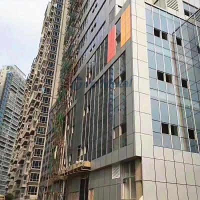 China Cladding Modern Section Building Facade Decorative Aluminum Alloy Panels Wall Curtain Walls for sale