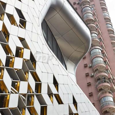 China Modern Aluminum Metal Wall Cladding Exterior Building Facade Decorative System for sale