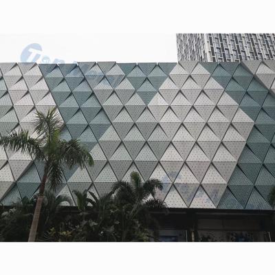 China Modern Exterior Decorative Panels Metal Cladding Curtain Wall Facades Artistic Building Design for sale