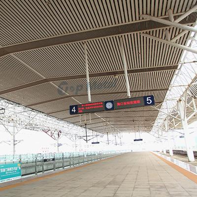 China Integrated Ceilings Railway Station Strips C Shaped Aluminum Drop Ceiling Aluminum Strip Stretch Ceiling for sale