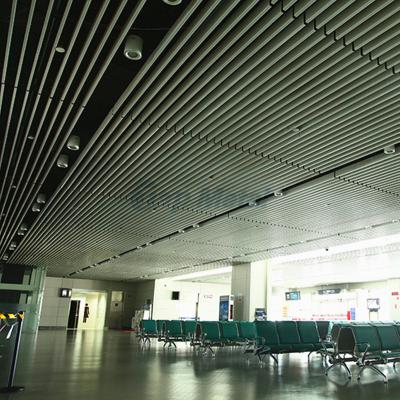 China Airport Integrated Railway Station Custom Aluminum Linear Ceilings Indoor / Outdoor Ceiling for sale