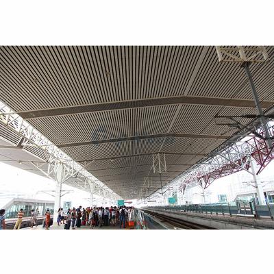 China Metal Strip Ceilings Exterior Ceiling Hardware Integrated Aluminum Suspended Ceiling for sale