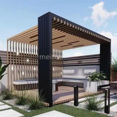 China Easily Assembled Decorative Aluminum Garden Roof Pergola for sale