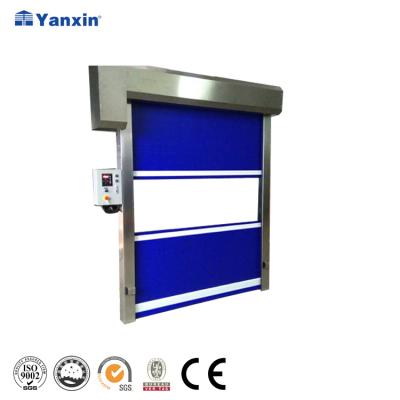 China Automatic Plastic Automatic Roll Up Door With Radar Detector, PVC Speed ​​Door, PVC High Speed ​​Door for sale