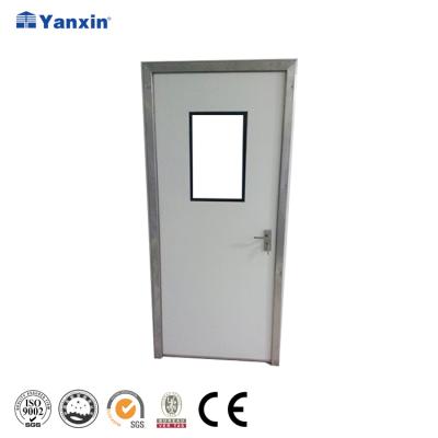 China YANXIN Automatic Powder Coated Clean Room Fire Proof Entry Resistance Door for sale