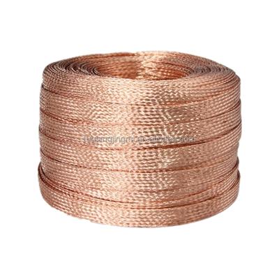 China High And Low Voltage Electrical Connection Flat Copper Wire Cabinets Switchgear Braided Ground Braid for sale