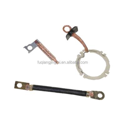 China OEM Vehicle Motor Carbon Brush Copper Busbar Braided Wire Heating Flexible Connector for sale