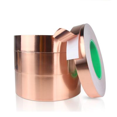 China Aluminum Heat Resistant Copper Tape Conductive Adhesive Copper Tape Used for Electromagnetic Shielding Tape in Electronic Products for sale